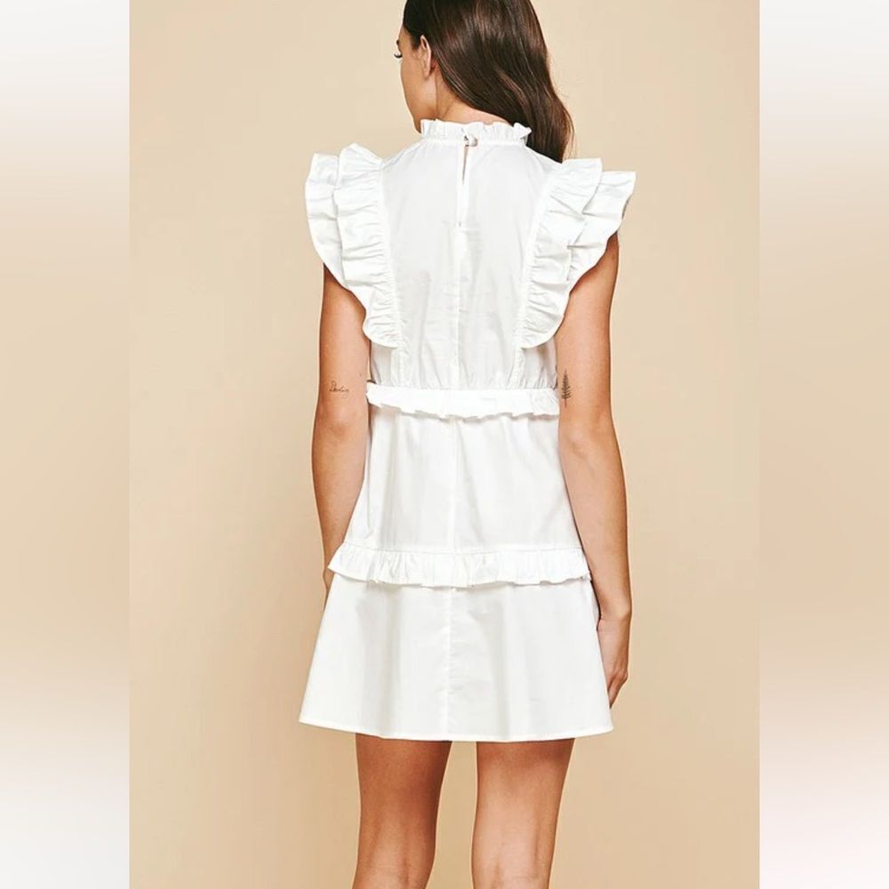 Pinch Summer White Ruffle Dress - Picture 2 of 7